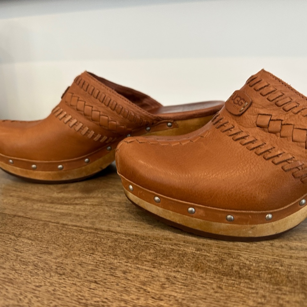 Ugg Brown Leather Clogs - image 3